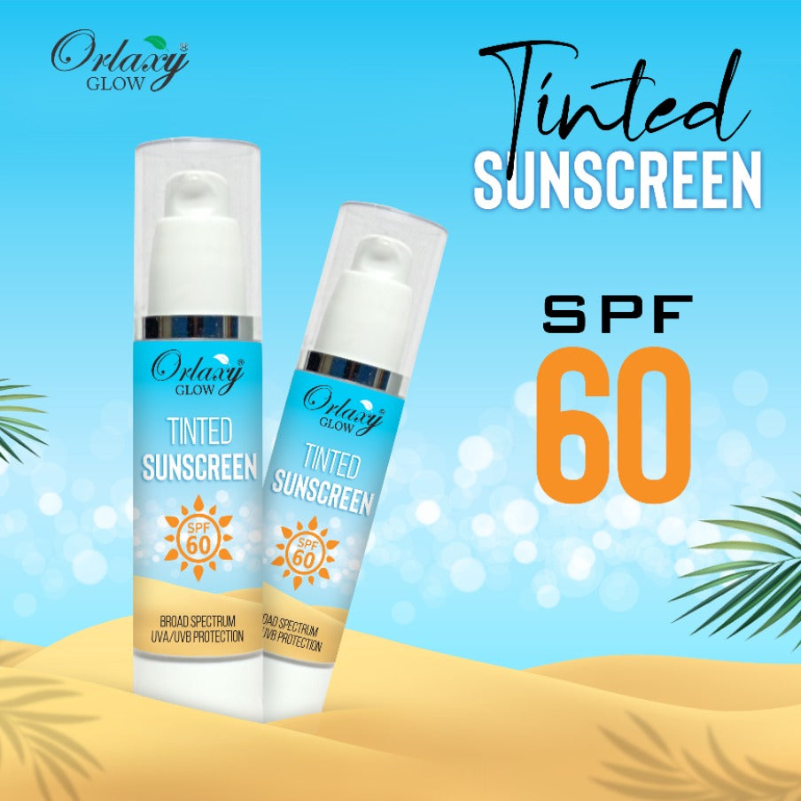 Tinted Sunscreen SPF 60 - Natural Skin Like Coverage - Light Weight